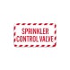 Sprinkler Control Valve Decal (Non Reflective)