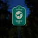 No Trespassing Beware Of Dog Aluminum Sign (HIP Reflective)