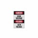 Bilingual High Voltage Warning Aluminum Sign (EGR Reflective)