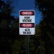 Bilingual High Voltage Warning Aluminum Sign (EGR Reflective)