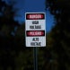 Bilingual High Voltage Warning Aluminum Sign (HIP Reflective)