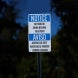 Bilingual No Food Or Drink Beyond This Point Aluminum Sign (Diamond Reflective)