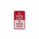 Bilingual No Dumping Allowed Aluminum Sign (HIP Reflective)