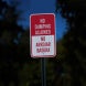 Bilingual No Dumping Allowed Aluminum Sign (HIP Reflective)