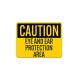 OSHA PPE Eye Ear Protection Area Decal (Non Reflective)