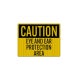 OSHA PPE Eye Ear Protection Area Decal (EGR Reflective)