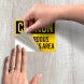 Caution Hazardous Material Area Decal (Non Reflective)