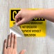 Safety Training Mandatory Do Not Operate Decal (Non Reflective)