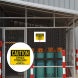 Chemical Storage Area Authorized Personnel Only Decal (Non Reflective)