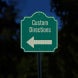 Custom Directions Palladio Aluminum Sign (HIP Reflective)