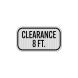 Low Clearance 8 Ft Aluminum Sign (EGR Reflective)