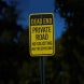 No Motorized Vehicles Beyond Aluminum Sign (HIP Reflective)
