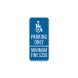 California Combination Handicap Aluminum Sign (EGR Reflective)