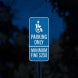 California Combination Handicap Aluminum Sign (EGR Reflective)