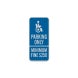 California Combination Handicap Aluminum Sign (HIP Reflective)