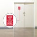 Bilingual Elevator Machine Room Access Through This Door Decal (Non Reflective)