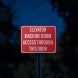 Bilingual Elevator Machine Room Access Aluminum Sign (EGR Reflective)