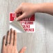 Emergency Exit Only Security Alarm Decal (Non Reflective)