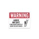 Climb Ladder Carefully Decal (Non Reflective)