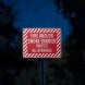 Fire & Smoke Barrier Aluminum Sign (EGR Reflective)