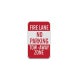 Fire Lane No Parking Aluminum Sign (Diamond Reflective)