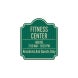 Fitness Center Aluminum Sign (HIP Reflective)