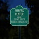 Fitness Center Aluminum Sign (HIP Reflective)