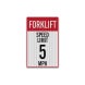 Forklift Speed Limit Decal (EGR Reflective)