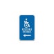 Accessible Entrance Aluminum Sign (Diamond Reflective)