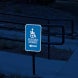 Accessible Entrance Aluminum Sign (Diamond Reflective)