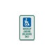 Handicap Parking Aluminum Sign (Diamond Reflective)