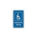 ADA Handicapped Parking Aluminum Sign (HIP Reflective)