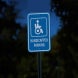 ADA Handicapped Parking Aluminum Sign (HIP Reflective)