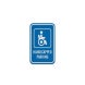 ADA Handicapped Parking Aluminum Sign (Diamond Reflective)