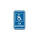 Van Accessible Parking Aluminum Sign (EGR Reflective)