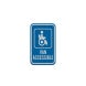 Van Accessible Parking Aluminum Sign (HIP Reflective)