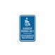 Bilingual Handicapped Reserved Parking Aluminum Sign (EGR Reflective)