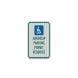 Handicap Parking Permit Aluminum Sign (HIP Reflective)