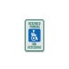 Reserved Parking Van Accessible Aluminum Sign (Diamond Reflective)