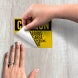 OSHA Caution Hazardous Waste Area Decal (EGR Reflective)