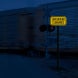 Railroad Warning Low Ground Clearance Aluminum Sign (HIP Reflective)