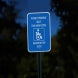 ADA Permit Parking Only Aluminum Sign (EGR Reflective)