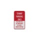 Reserved Tenant Parking Only Aluminum Sign (EGR Reflective)