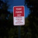 Reserved Tenant Parking Only Aluminum Sign (Diamond Reflective)