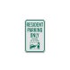Parking Reserved Towing Aluminum Sign (Diamond Reflective)