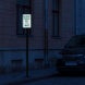 Parking Reserved Towing Aluminum Sign (Diamond Reflective)