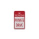 No Trespassing Private Drive Aluminum Sign (HIP Reflective)