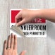 No Admittance Fire Safety Decal (Non Reflective)