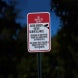 No Dumpster Diving Aluminum Sign (EGR Reflective)