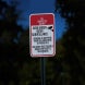 No Dumpster Diving Aluminum Sign (HIP Reflective)